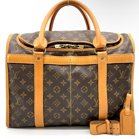 Louis Vuitton Handbags - Louis Vuitton Monogram Canvas & leather Sac Chasseur M41922 Dog pet carry Bag